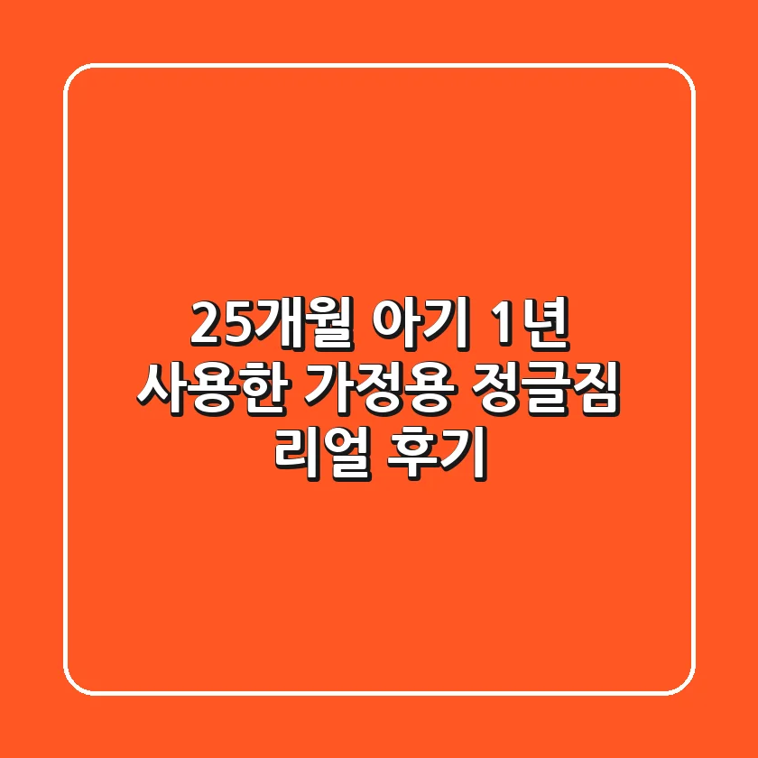 25개월 아기, 1년 사용한 가정용 정글짐 리얼 후기