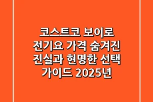 코스트코 보이로 전기요 가격, 숨겨진 진실과 현명한 선택 가이드 (2025년)