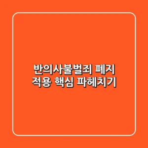 반의사불벌죄, 폐지? 적용? 핵심 파헤치기